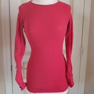 Athleta Cherry Red Long Sleeve Top